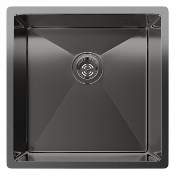 картинка Мойка для кухни Rivelato Rinox 4444 UN PVD black  картинка Мойка для кухни Rivelato Rinox 4444 UN PVD black