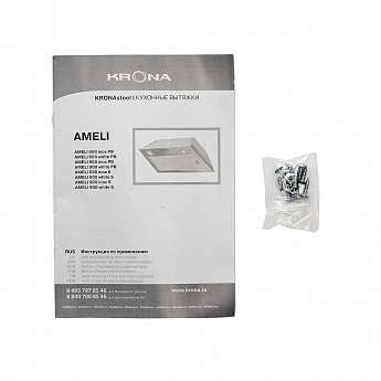 картинка Кухонная вытяжка Krona AMELI 600 WHITE PB 