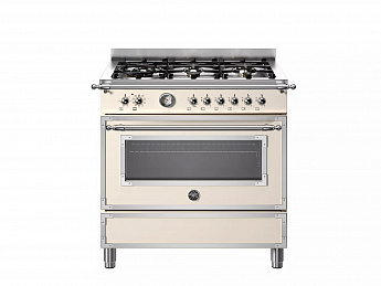 картинка Комбинированная кухонная плита Bertazzoni HER96L1EAVT слоновая кость 