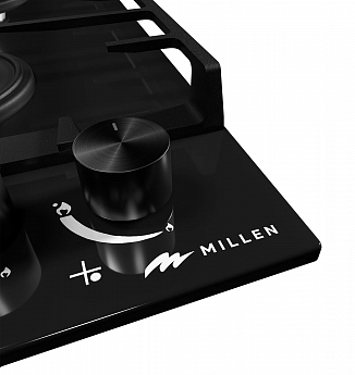 картинка Газ на стекле варочная панель MILLEN MGHG 602 BL  картинка Газ на стекле варочная панель MILLEN MGHG 602 BL
