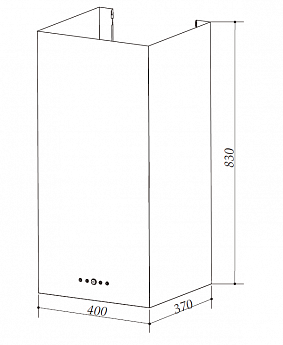 картинка Кухонная вытяжка Weissgauff IRIDA BL 