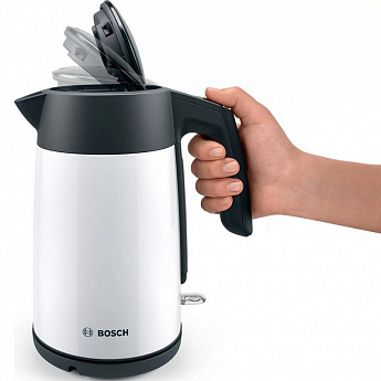 картинка Чайник электрический Bosch TWK7L461 белый  картинка Чайник электрический Bosch TWK7L461 белый