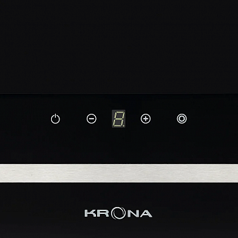 картинка Кухонная вытяжка Krona DOMENIKA 600 BLACK/INOX S  картинка Кухонная вытяжка Krona DOMENIKA 600 BLACK/INOX S