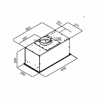картинка Кухонная вытяжка Maunfeld FANTASY 1000ST 60 белое стекло 