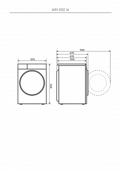 картинка Стиральная машина с паром Kuppersberg WM 400 W  картинка Стиральная машина с паром Kuppersberg WM 400 W