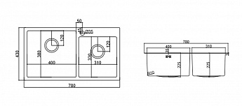 картинка Мойка для кухни Emar EMB-210 PVD Nano Golden 
