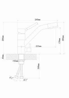 картинка Смеситель Dr. Gans ДУЭТ 