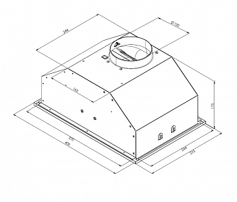 картинка Кухонная вытяжка Krona KATE 400 BLACK PB 