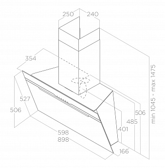 картинка Кухонная вытяжка Elica MAJESTIC NO DRIP BL/A/60 