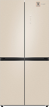 картинка Полувстраиваемый холодильник Weissgauff WCD 450 BEG NoFrost Inverter 