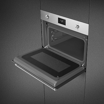 картинка Микроволновая печь Smeg SO4301M0X  картинка Микроволновая печь Smeg SO4301M0X