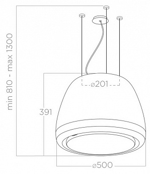 картинка Кухонная вытяжка EDITH CLASSIC/F/50 Белый 