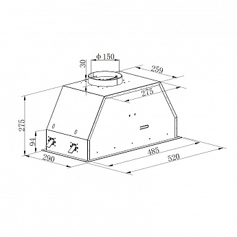 картинка Кухонная вытяжка Korting KHI 6892 DGN 