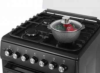 картинка Газовая кухонная плита Nordfrost GG 6062 B  картинка Газовая кухонная плита Nordfrost GG 6062 B