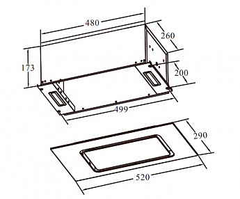 картинка Кухонная вытяжка Weissgauff Intense 600 Touch Black Glass 