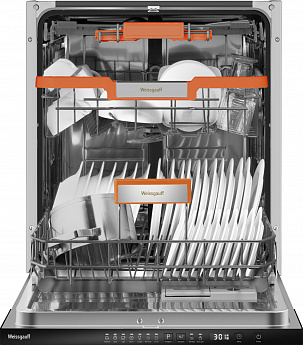 картинка Посудомоечная машина встраиваемая Weissgauff BDW 6037 Inverter AutoOpen Infolight 