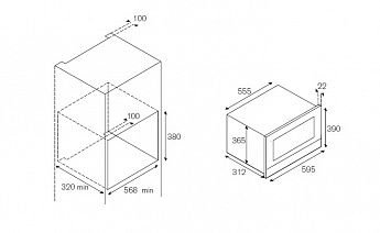 картинка Микроволновая печь Bertazzoni F383MODMWSGNE черное стекло 