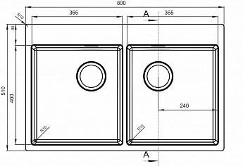 картинка Мойка Florentina ЛОГИКА-НМ 800 