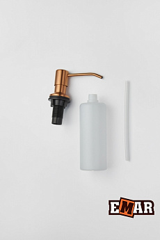 картинка Дозатор для мыла Emar ЕД-401D.PVD Coppery  картинка Дозатор для мыла Emar ЕД-401D.PVD Coppery