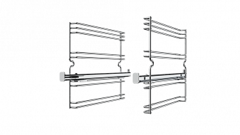 картинка Телескопические направляющие 1-уровневые Teka Wish 