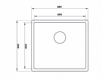 картинка Мойка Longran TECHNO TEB450.400-GT10P  картинка Мойка Longran TECHNO TEB450.400-GT10P