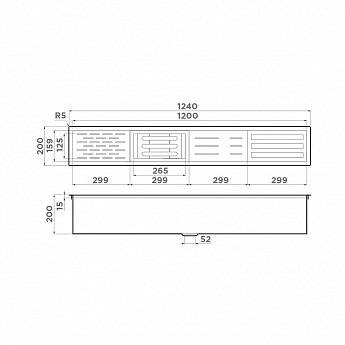 картинка Встраиваемая сушка Omoikiri DRY-01-GM 