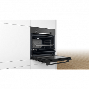 картинка Электрический духовой шкаф Bosch HBF534EB0Q черный 