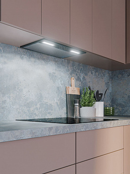 картинка Кухонная вытяжка Lex HYPER 600 LIGHT BL черная 