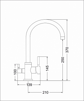 картинка Смеситель Emar Quartz ЕС - 3007  картинка Смеситель Emar Quartz ЕС - 3007
