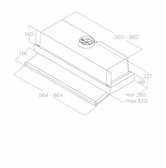 картинка Кухонная вытяжка Elica CIAK 2.0 GR/A/60 