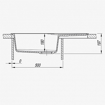 картинка Мойка для кухни Dr. Gans Лиана 760 