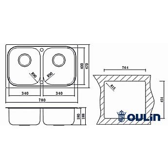 картинка Мойка для кухни Oulin OL-S8905 
