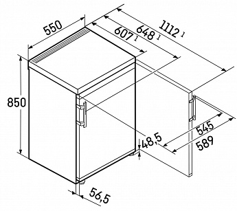 картинка Отдельностоящий холодильник Liebherr Re 1401-20 001 