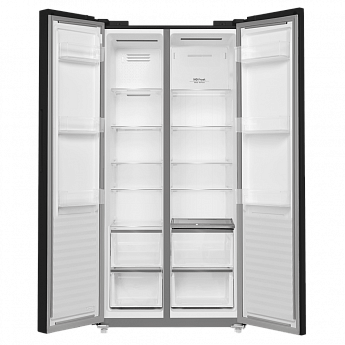 картинка Холодильник MFF191NFB чёрное стекло 