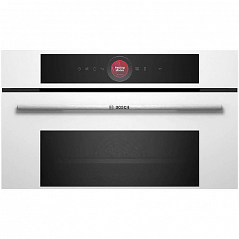 картинка Электрический духовой шкаф с функцией СВЧ Bosch CMG7241W1 белый  картинка Электрический духовой шкаф с функцией СВЧ Bosch CMG7241W1 белый