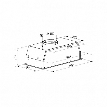 картинка Кухонная вытяжка Maunfeld THAMES 603PM INOX 