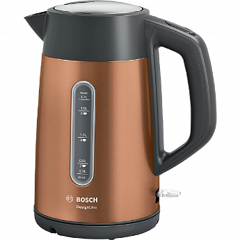 картинка Чайник электрический Bosch TWK4P439 коричневый  картинка Чайник электрический Bosch TWK4P439 коричневый