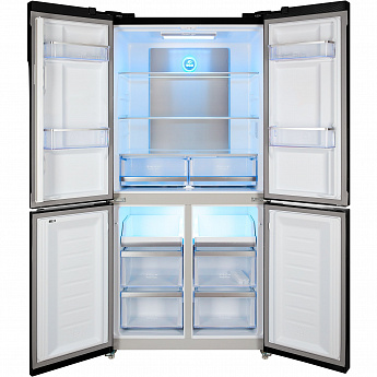 картинка Отдельностоящий холодильник Hiberg RFQ-500DX NFDS INVERTER темный камень  картинка Отдельностоящий холодильник Hiberg RFQ-500DX NFDS INVERTER темный камень