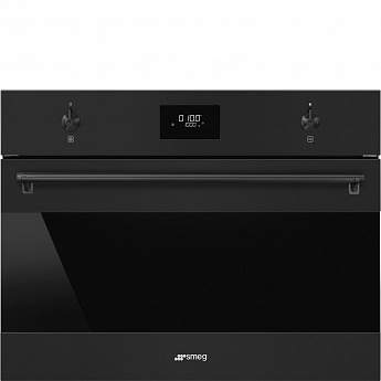 картинка Микроволновая печь Smeg SO4301M0N черный матовый  картинка Микроволновая печь Smeg SO4301M0N черный матовый