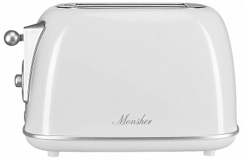 картинка Тостер Monsher MT 301 BLANC  картинка Тостер Monsher MT 301 BLANC