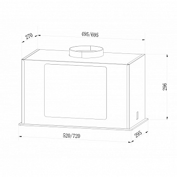 картинка Кухонная вытяжка Lex GS BLOC GS 600 WHITE 