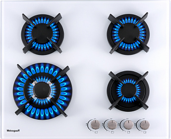 картинка Газовая варочная панель Weissgauff HGG 640 WG белый 