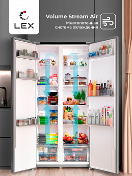 картинка Отдельностоящий холодильник Lex LSB530GLID WIND  картинка Отдельностоящий холодильник Lex LSB530GLID WIND