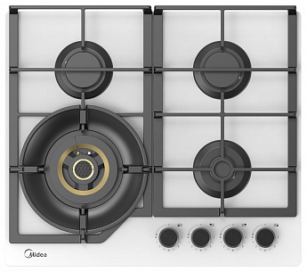 картинка Газовая варочная панель Midea MG697VGW белая 