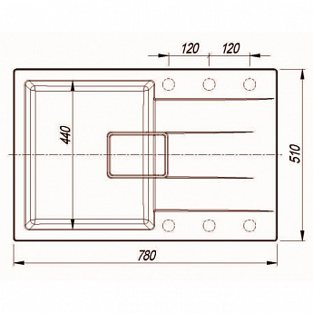 картинка Мойка Florentina РИВЬЕРА-780 