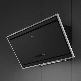 картинка Кухонная вытяжка Smeg KV394MB черный матовый  картинка Кухонная вытяжка Smeg KV394MB черный матовый