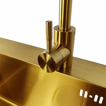 картинка Комплект Emar PVD GOLDEN (мойка, смеситель, дозатор)  