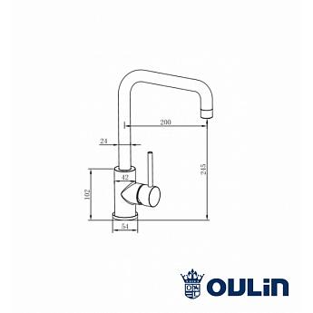 картинка Смеситель Oulin OL-8019 сатин  картинка Смеситель Oulin OL-8019 сатин