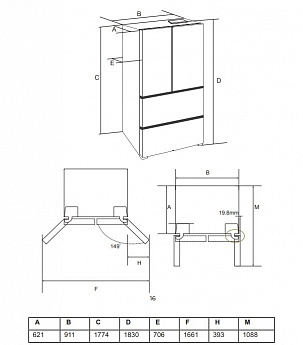картинка Отдельностоящий холодильник Lex LFD575IXID 