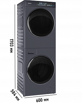 картинка Монокомплект Hiberg стирально-сушильная машина TURELLE i-10 Sd 